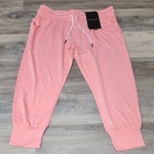 NWT Fitwear Pink Lounge Around Cropped Sweats Medium